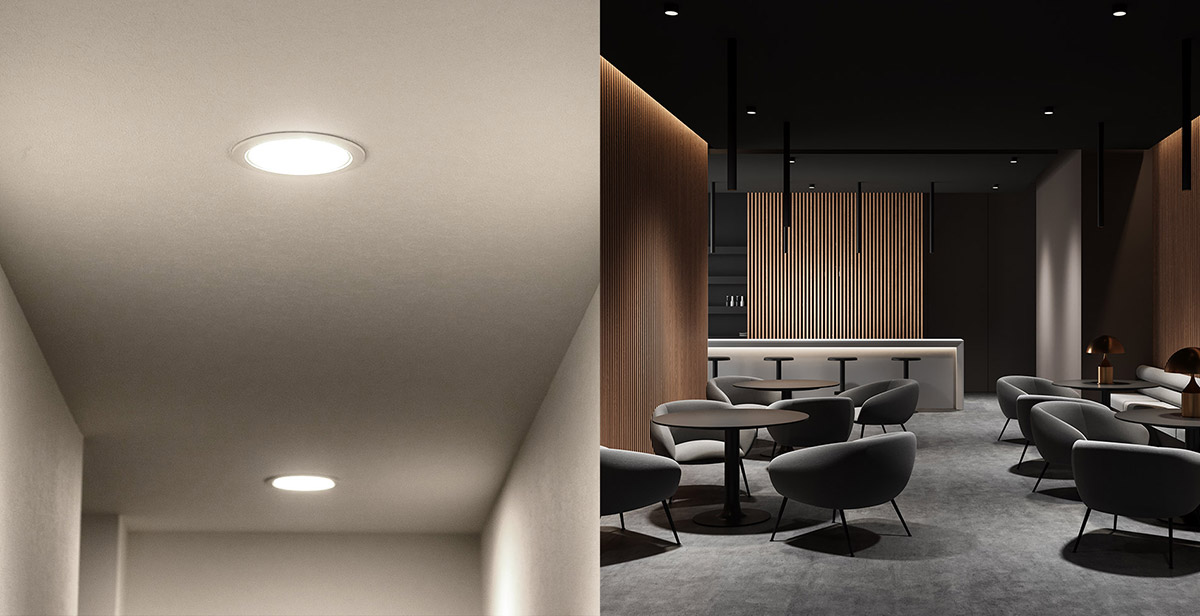 General vs Architectural light comparison graphic