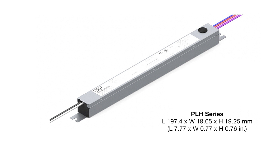 PLH Series 3d render with dimensions