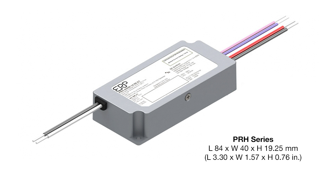 PRH series 3d render with dimensions
